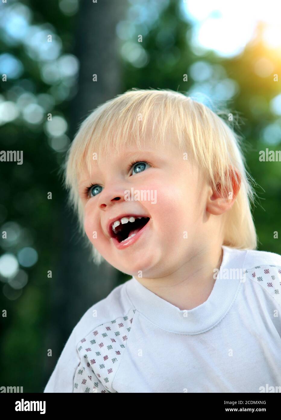 Happy Child all'aperto Foto Stock