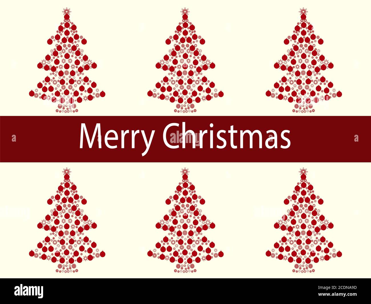 Buon Natale sfere ghirlanda ad albero Foto Stock