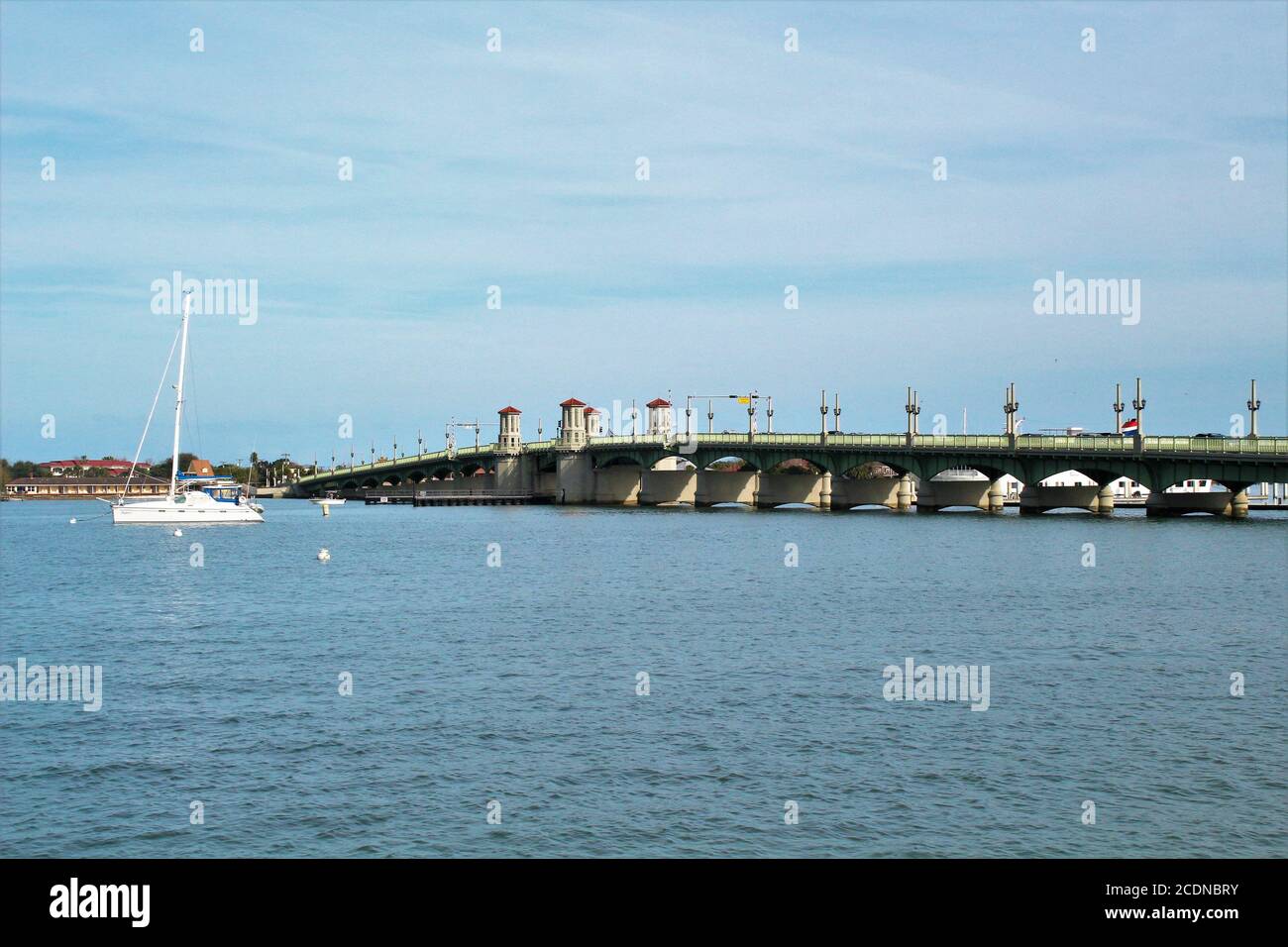 Ponte dei Lions che attraversa il fiume Matanzas a St. Augustin, Florida Foto Stock