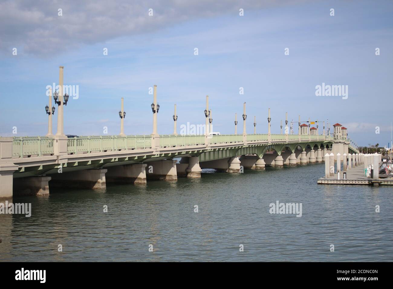 Ponte dei Lions che attraversa il fiume Matanzas a St. Augustin, Florida Foto Stock