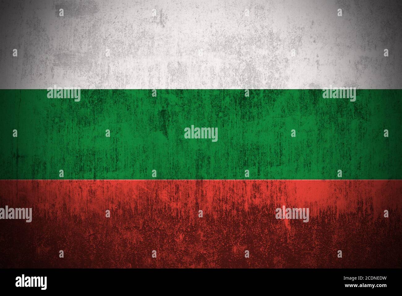 Bandiera grunge della Bulgaria Foto Stock