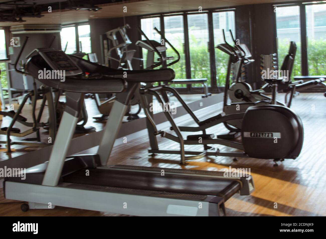 Sala fitness Abstract Blur Foto Stock