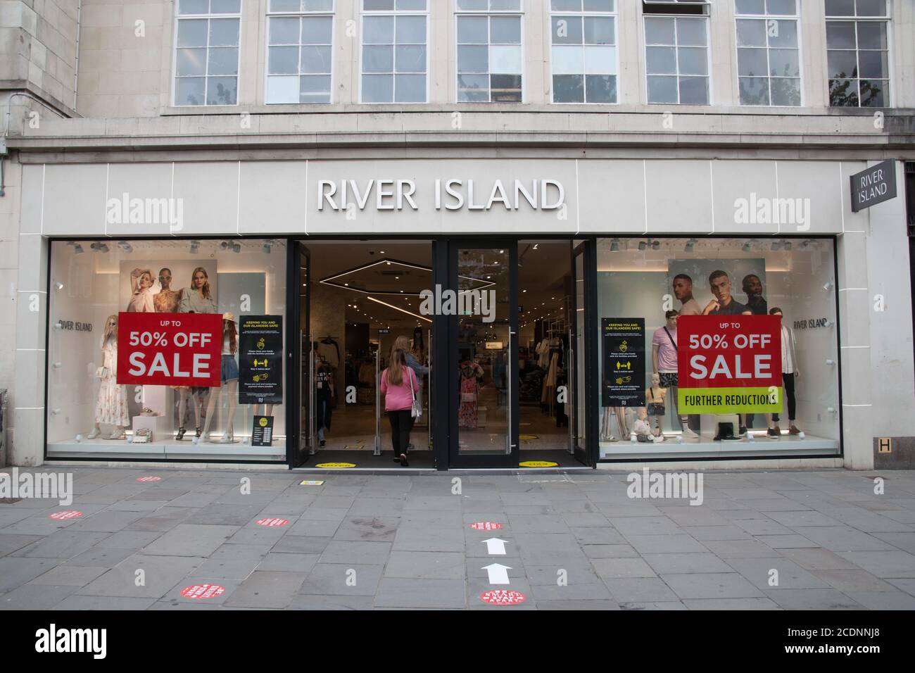Il negozio River Island a Southampton nel Regno Unito, preso il 10 luglio 2020 Foto Stock