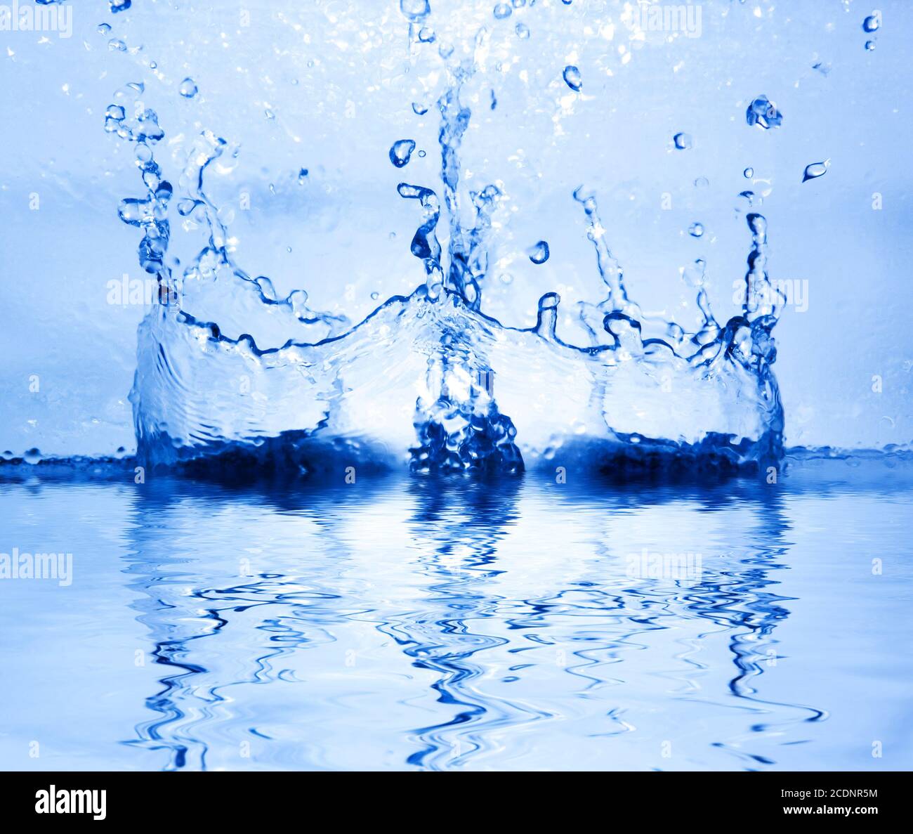 Acqua fresca pulita splash Foto Stock