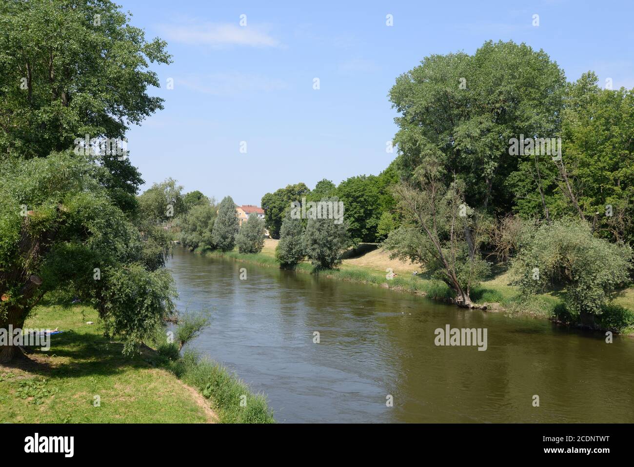 Filiale del Danubio a Ratisbona Foto Stock