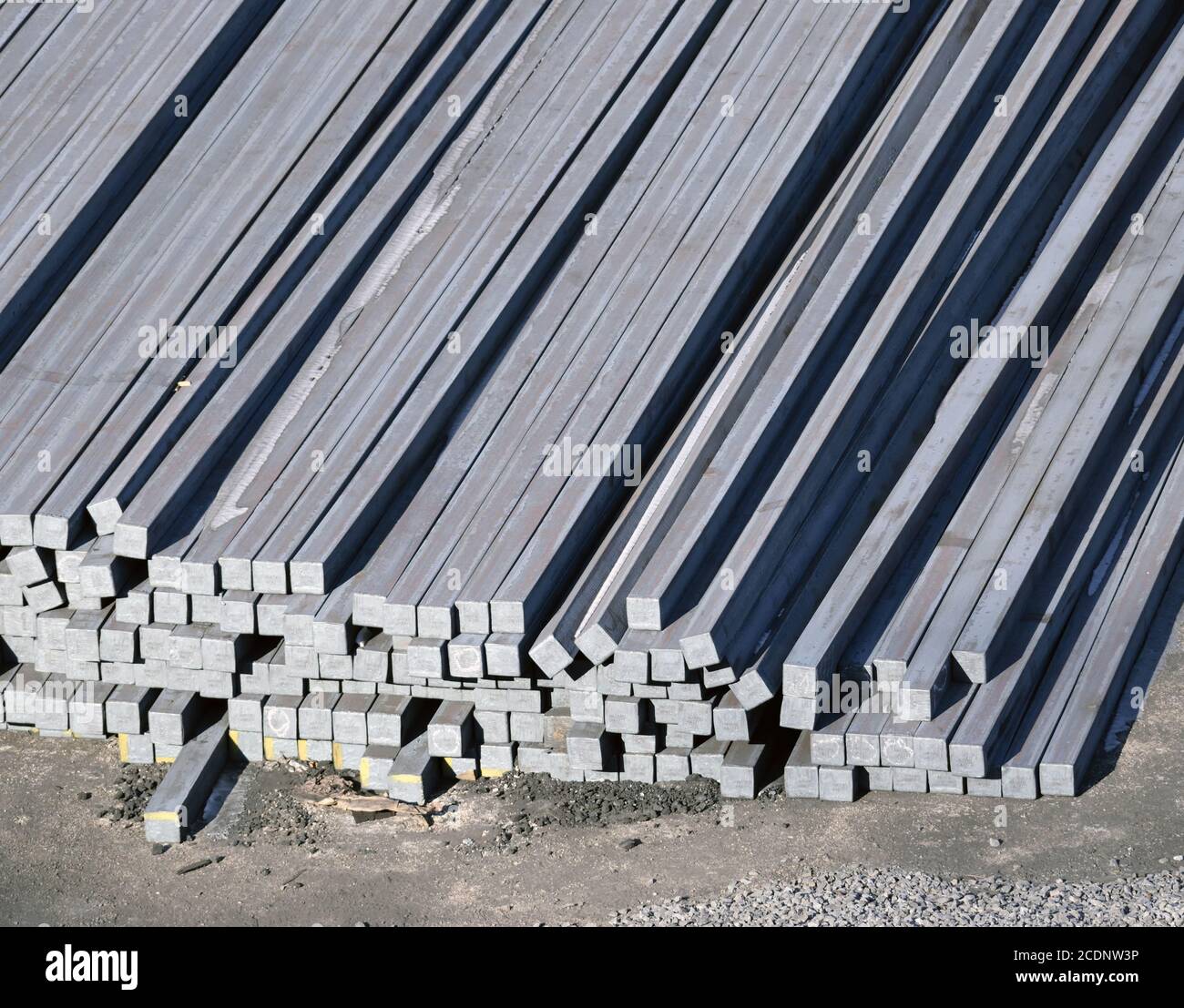 Barre o barre di acciaio Foto Stock