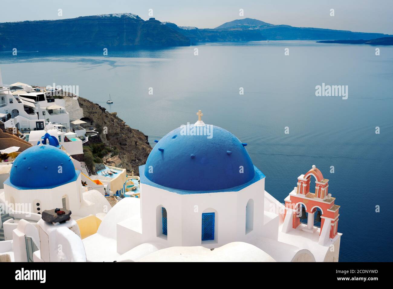 Oia Santorini in Grecia Foto Stock