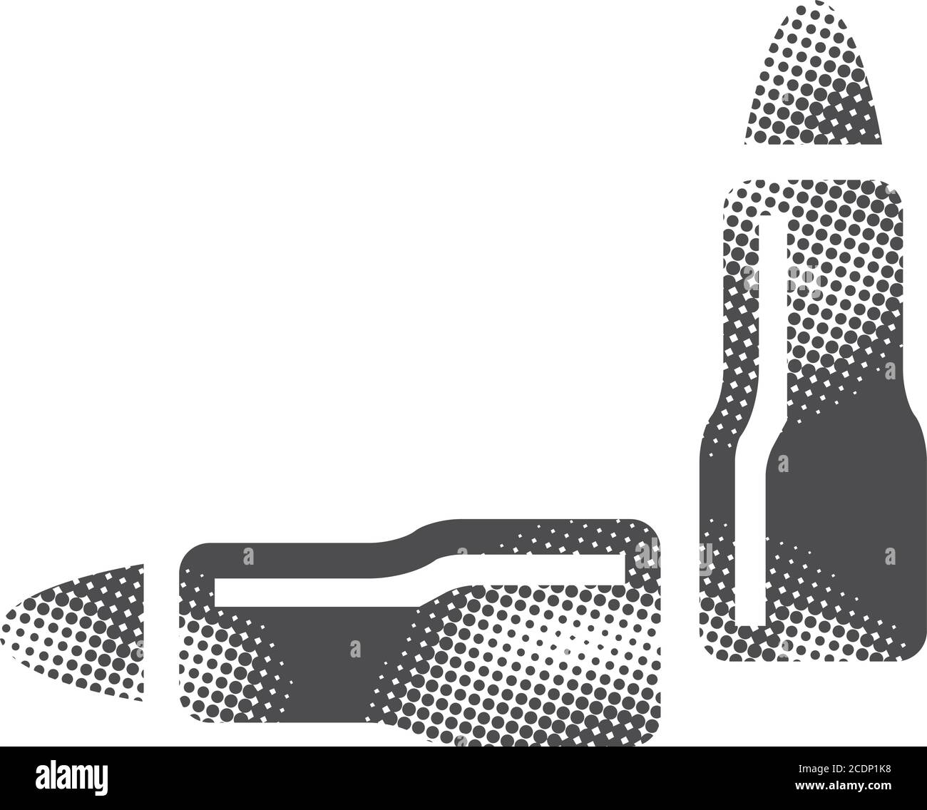 Icona punti elenco in stile mezzitoni. Illustrazione vettoriale in bianco e nero. Illustrazione Vettoriale