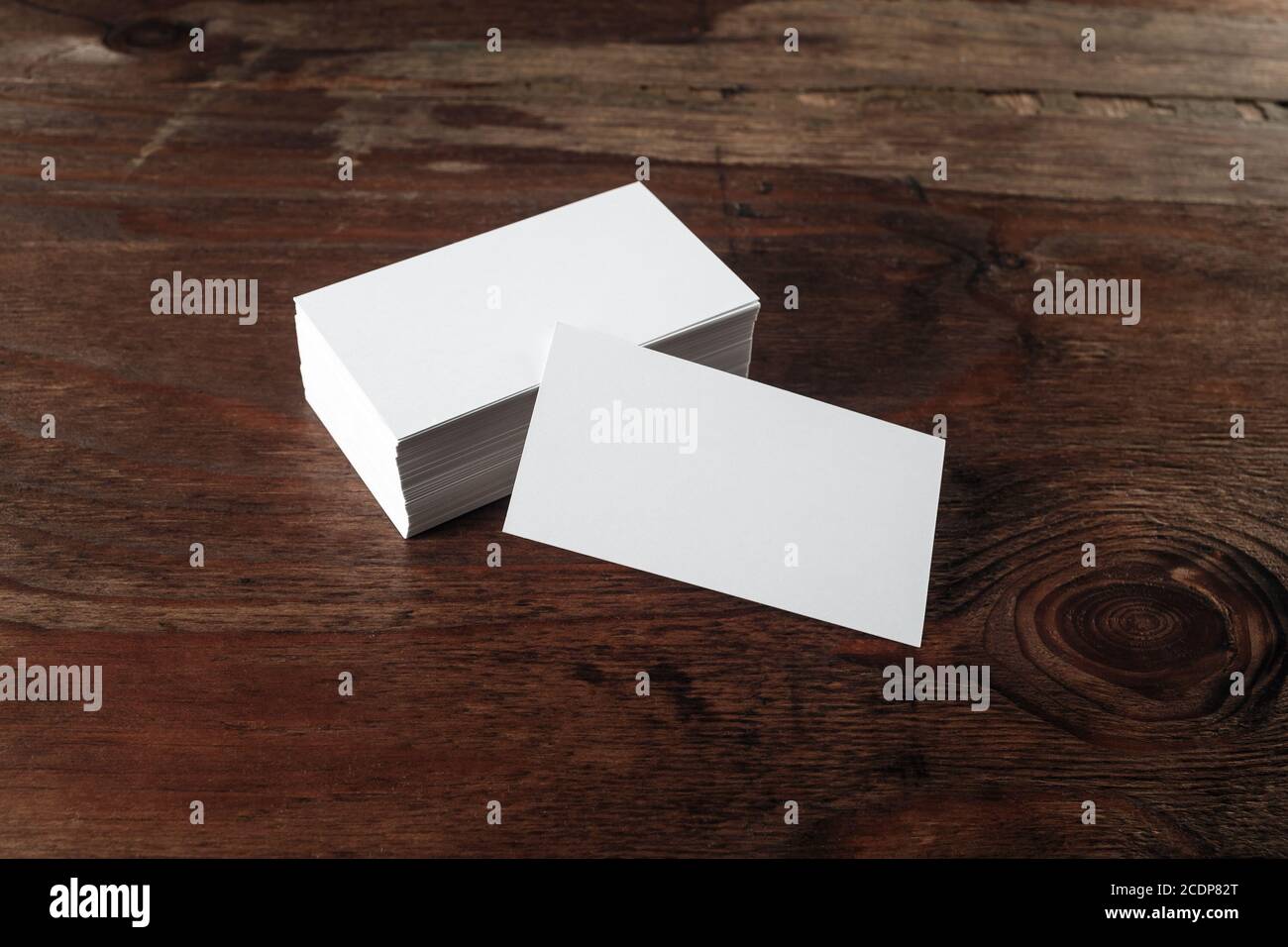 Blank business cards Foto Stock