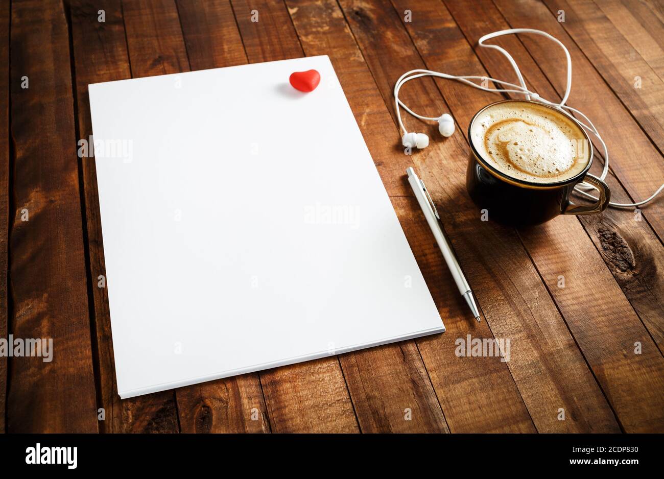 Mock-up per ID Foto Stock