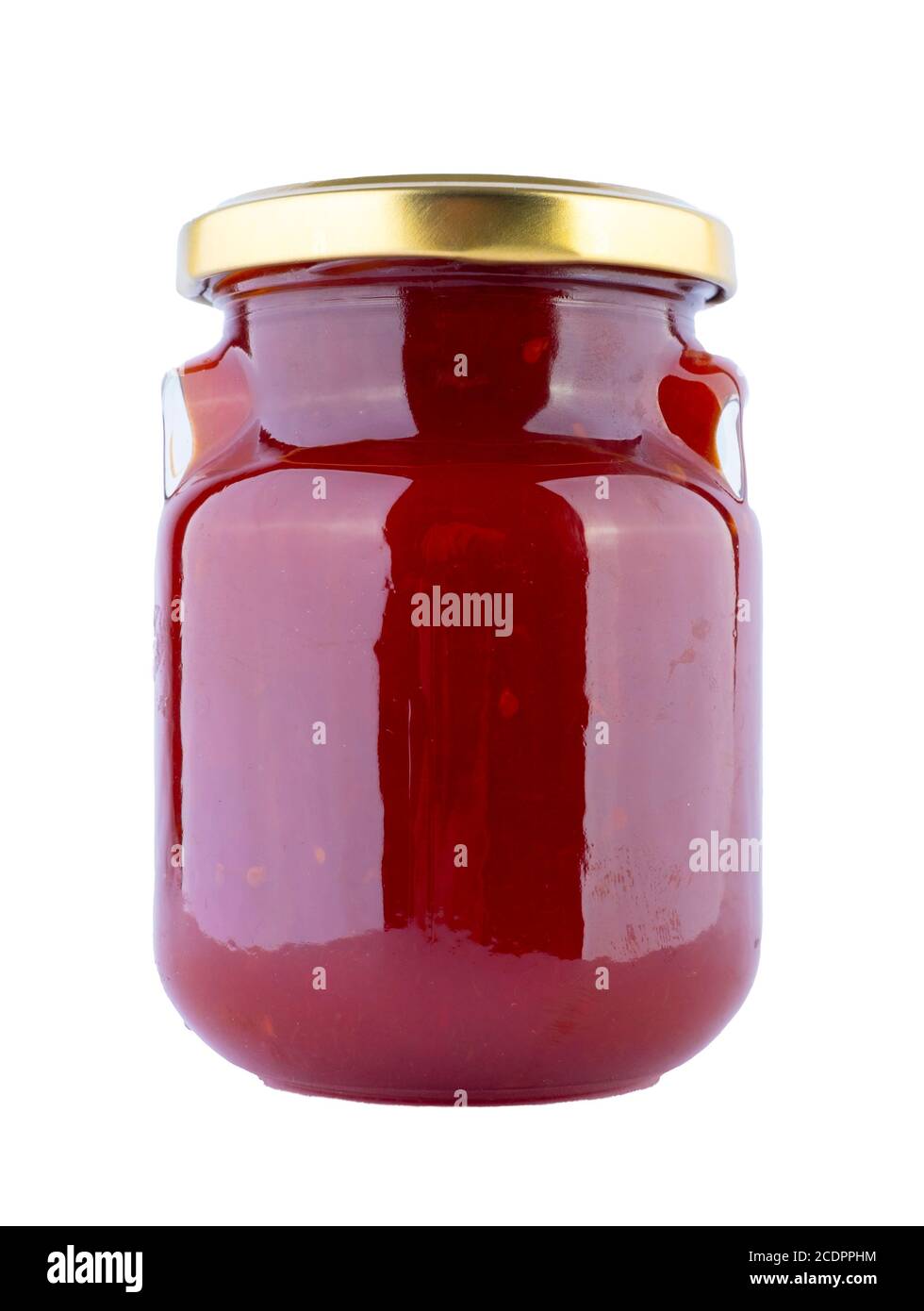 Jam Jar Cut out isolato su sfondo bianco Foto Stock