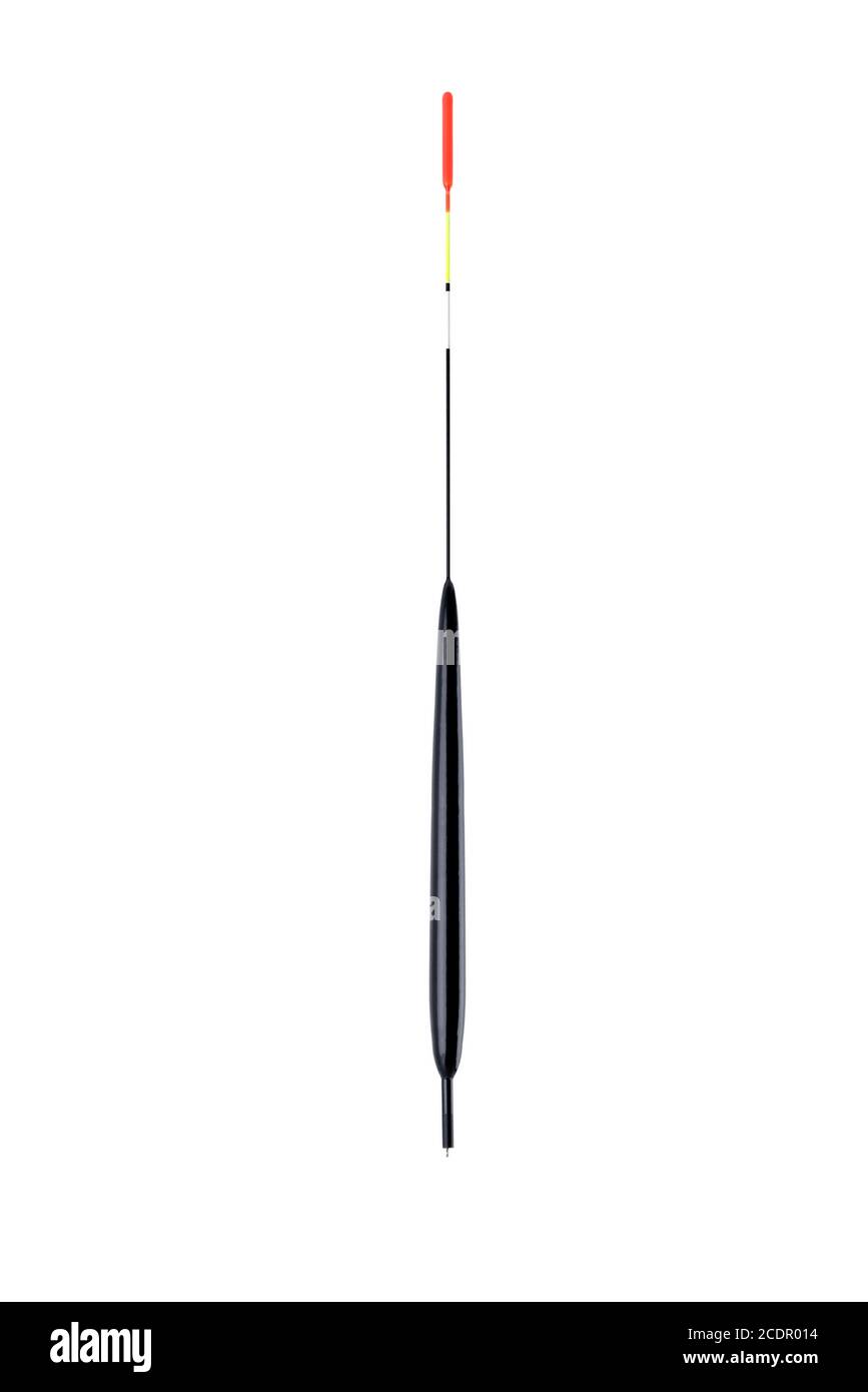 galleggiante da pesca su fondo bianco primo piano isolato Foto Stock