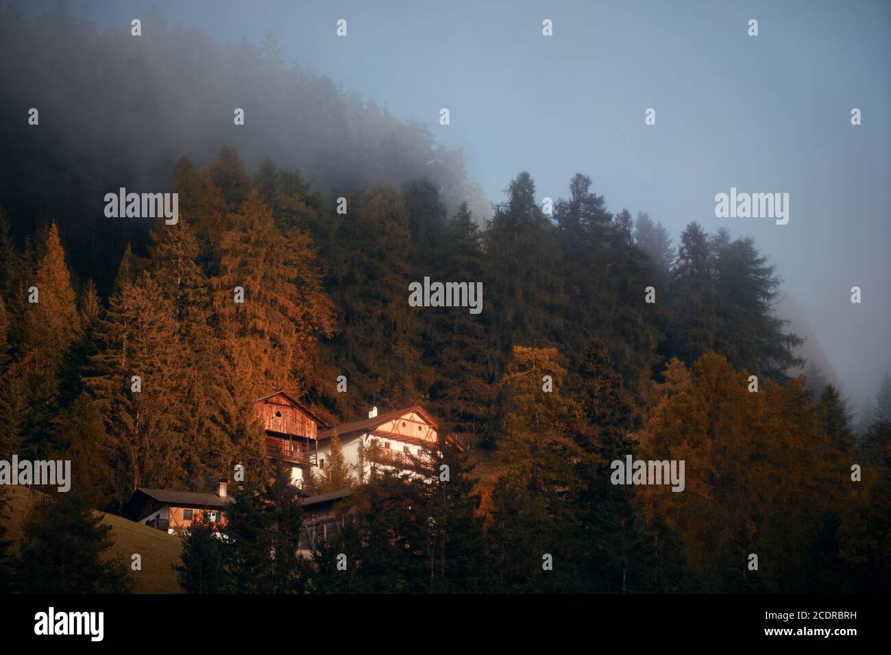 Dolomiti alba landcape naturale in Italia settentrionale Foto Stock