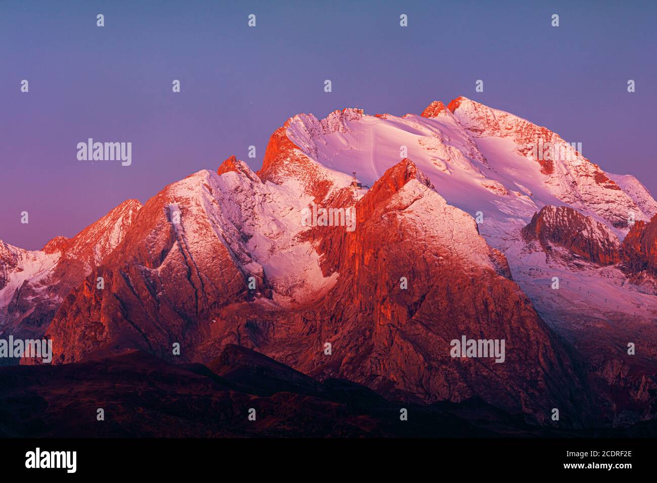 Dolomiti alba landcape naturale in Italia settentrionale Foto Stock