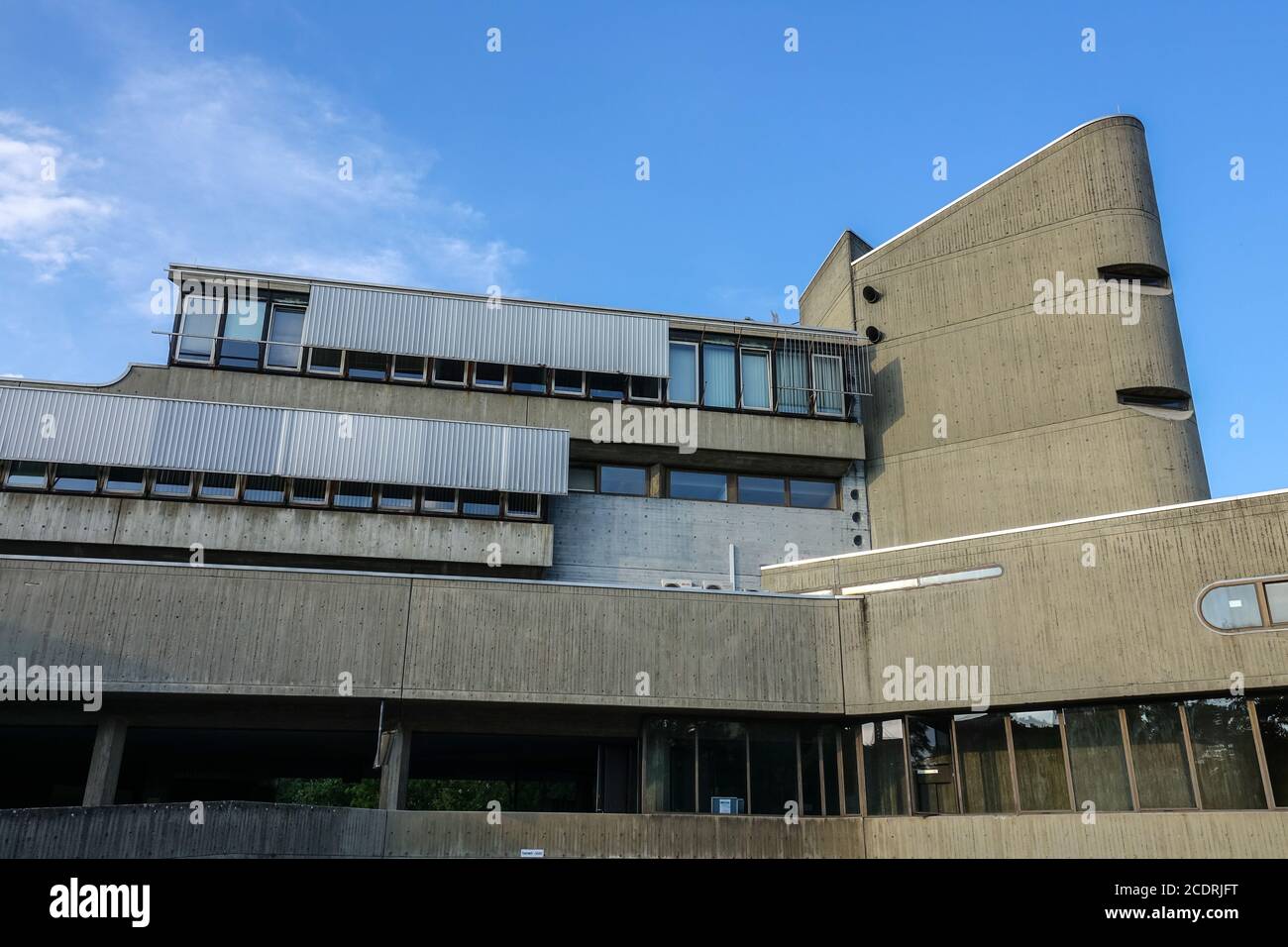Architettura brutalista Berlino Germania Istituto di igiene e Medicina ambientale Brutalista Germania Foto Stock