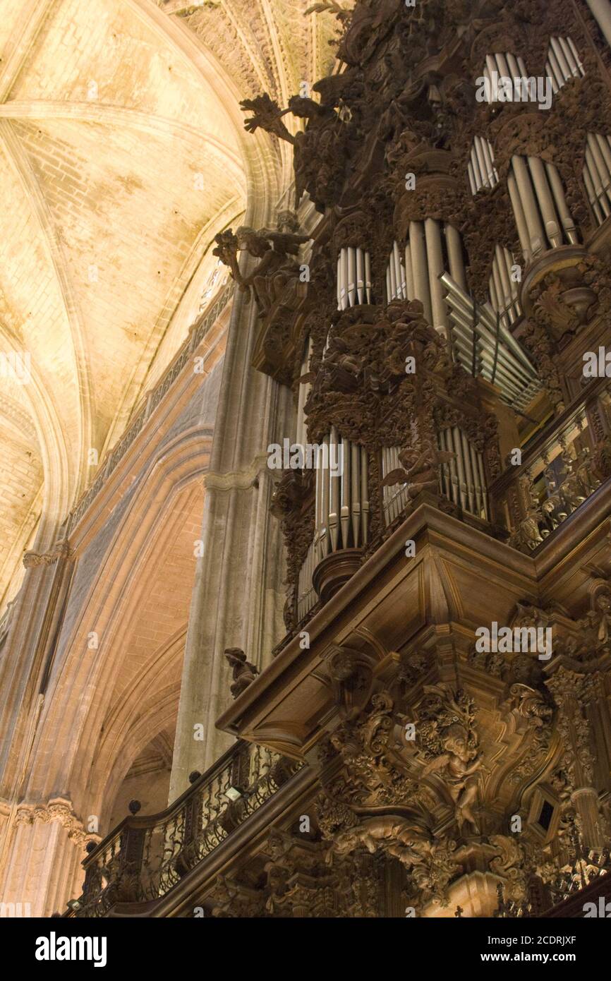 La cattedrale di Sevilla, Spagna, Andalusia Foto Stock