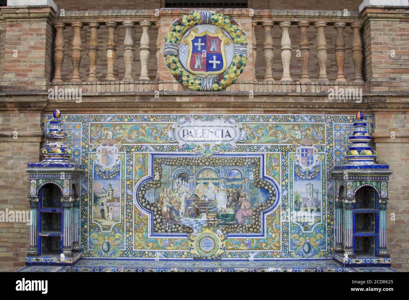 Plaza de España, Sevilla, Spagna, Andalusia Foto Stock