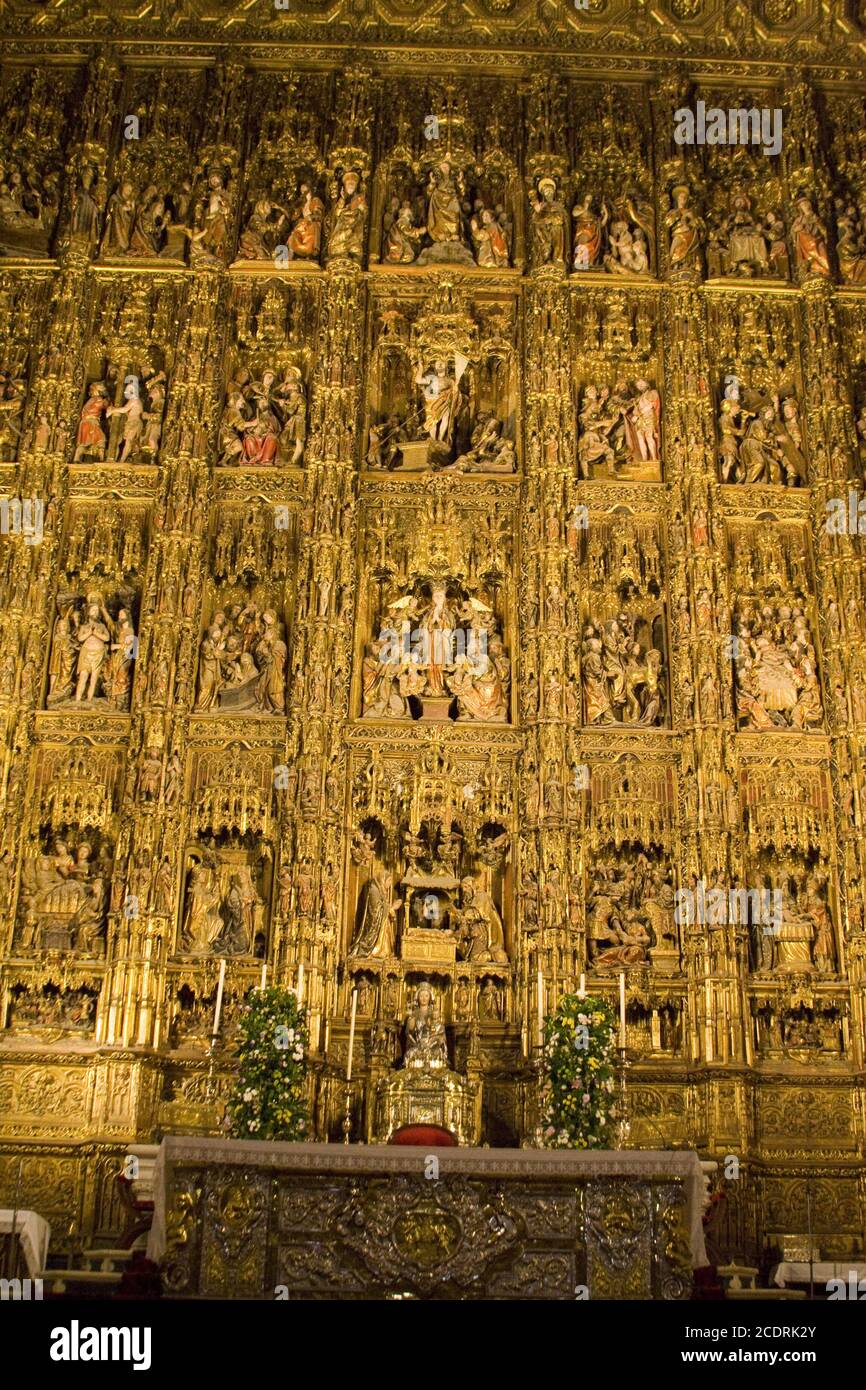 La cattedrale di Sevilla, Spagna, Andalusia Foto Stock