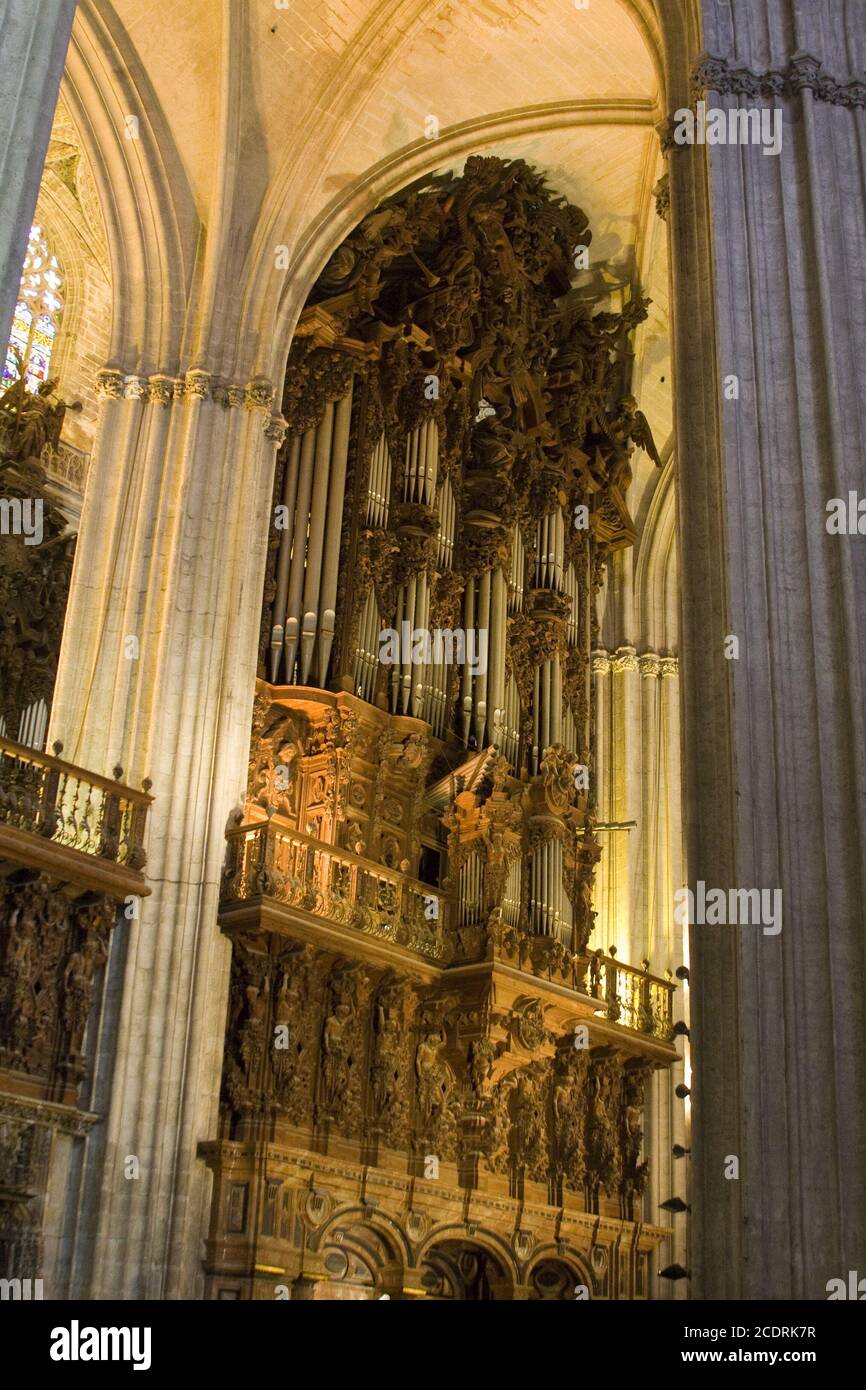 La cattedrale di Sevilla, Spagna, Andalusia Foto Stock