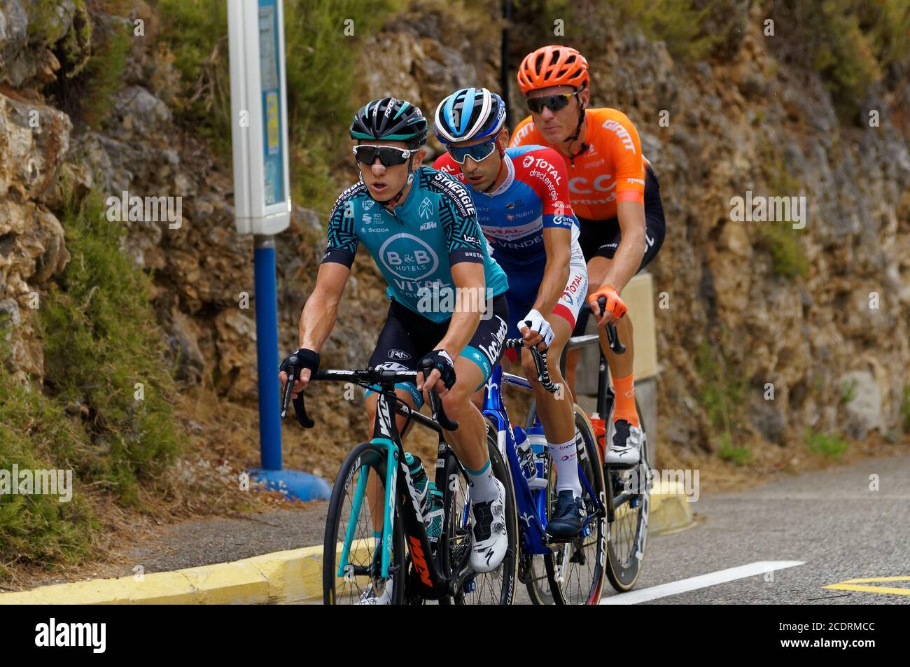 NIZZA - AGOSTO 29 : il TOUR 2020 (Tour de France) - ASPREMONT-Breakaway Foto Stock