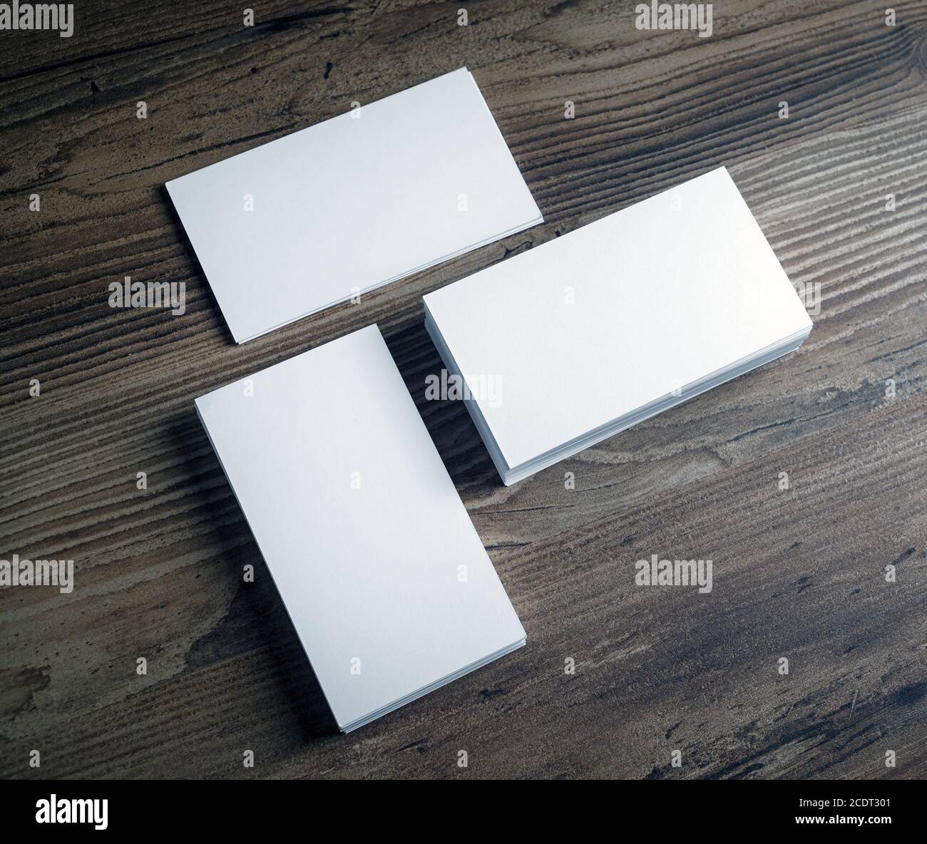 Blank business cards Foto Stock