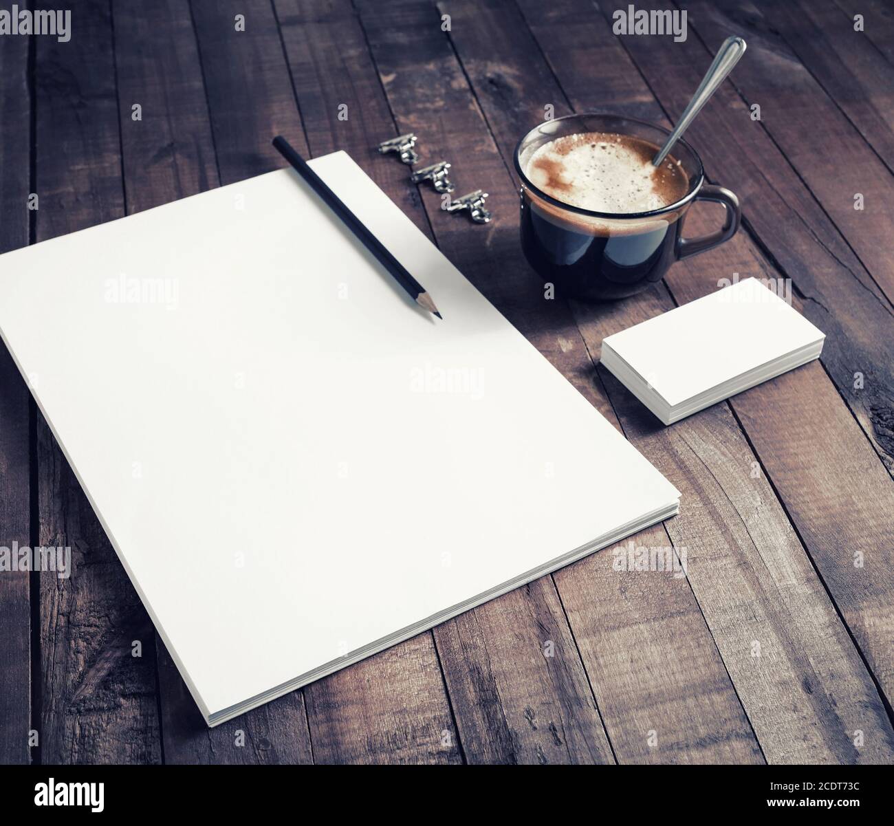 Mockup per ID Foto Stock