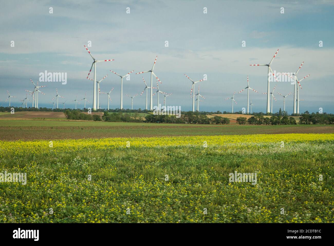 Mulini a vento in Ungheria Foto Stock