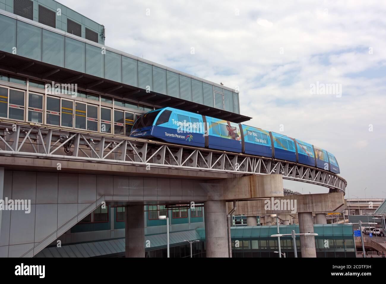 Terminal link Train, Toronto, Pearson aeroporto Foto Stock