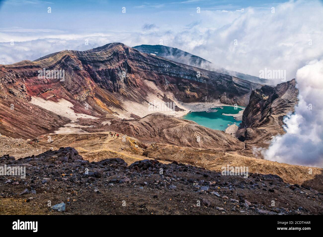 La natura della Kamchatka. Paesaggi e vedute magnifiche di Kam Foto Stock
