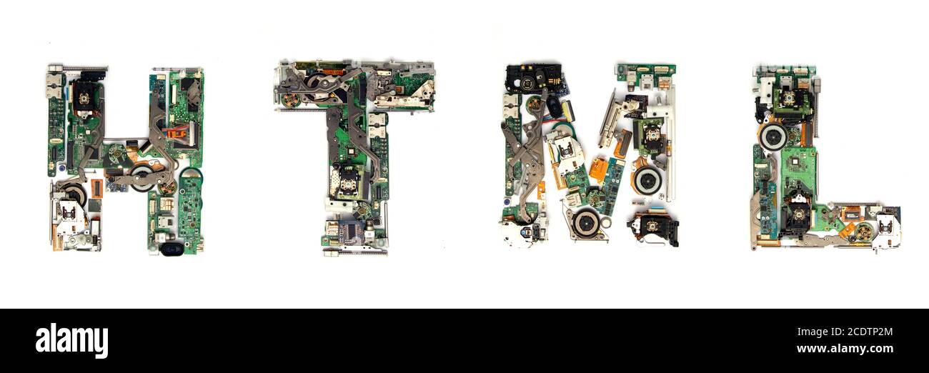 html elettronico Foto Stock