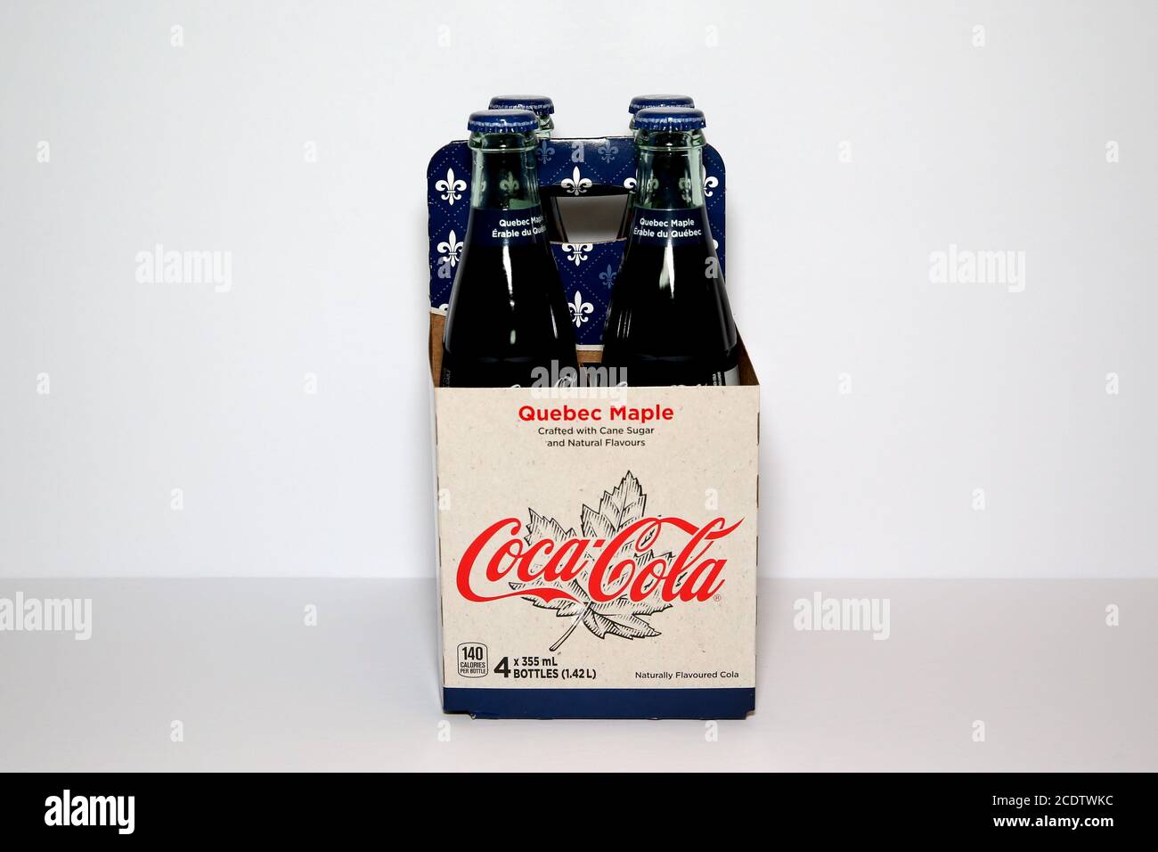 Quebec Maple Coca-Cola in bottiglia - Luke Durda/Alamy Foto Stock