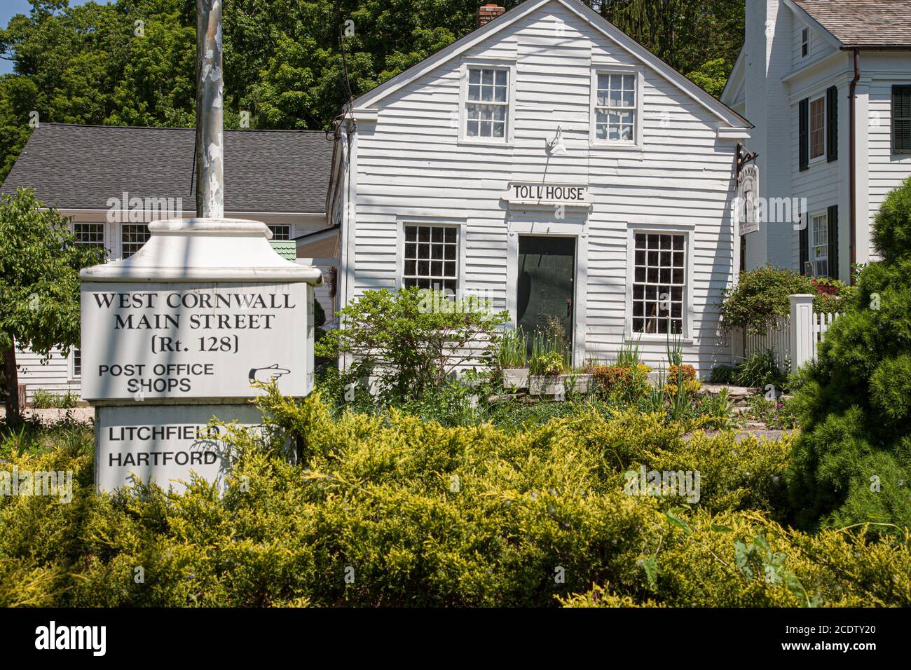 Centro citta', West Cornwall, CT Foto Stock