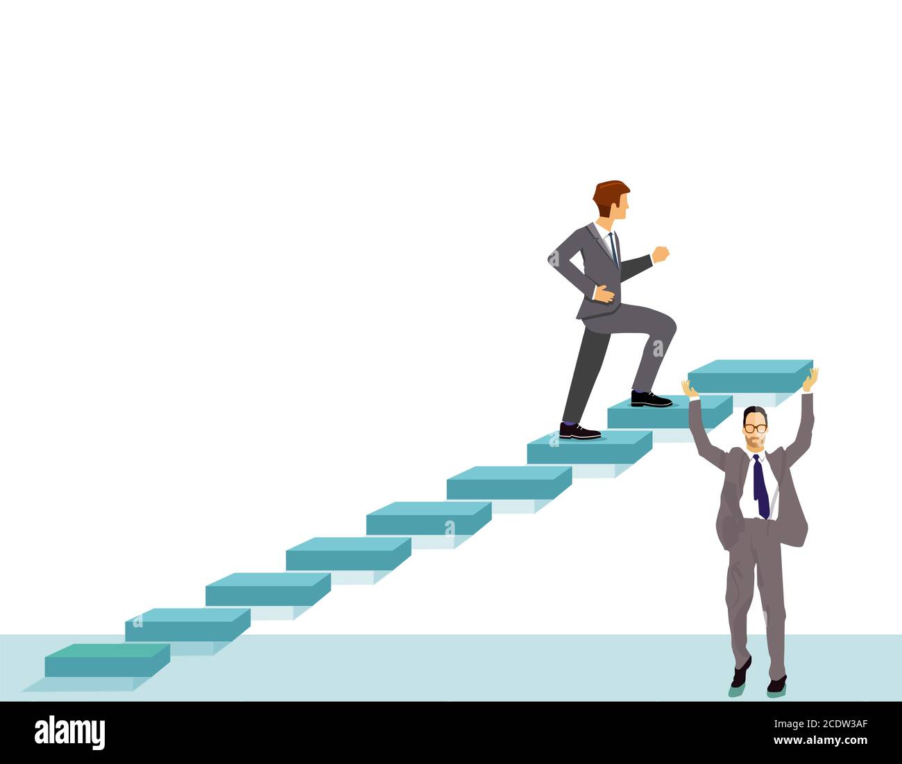 Piano di carriera, con successo crescente illustrazione Foto Stock