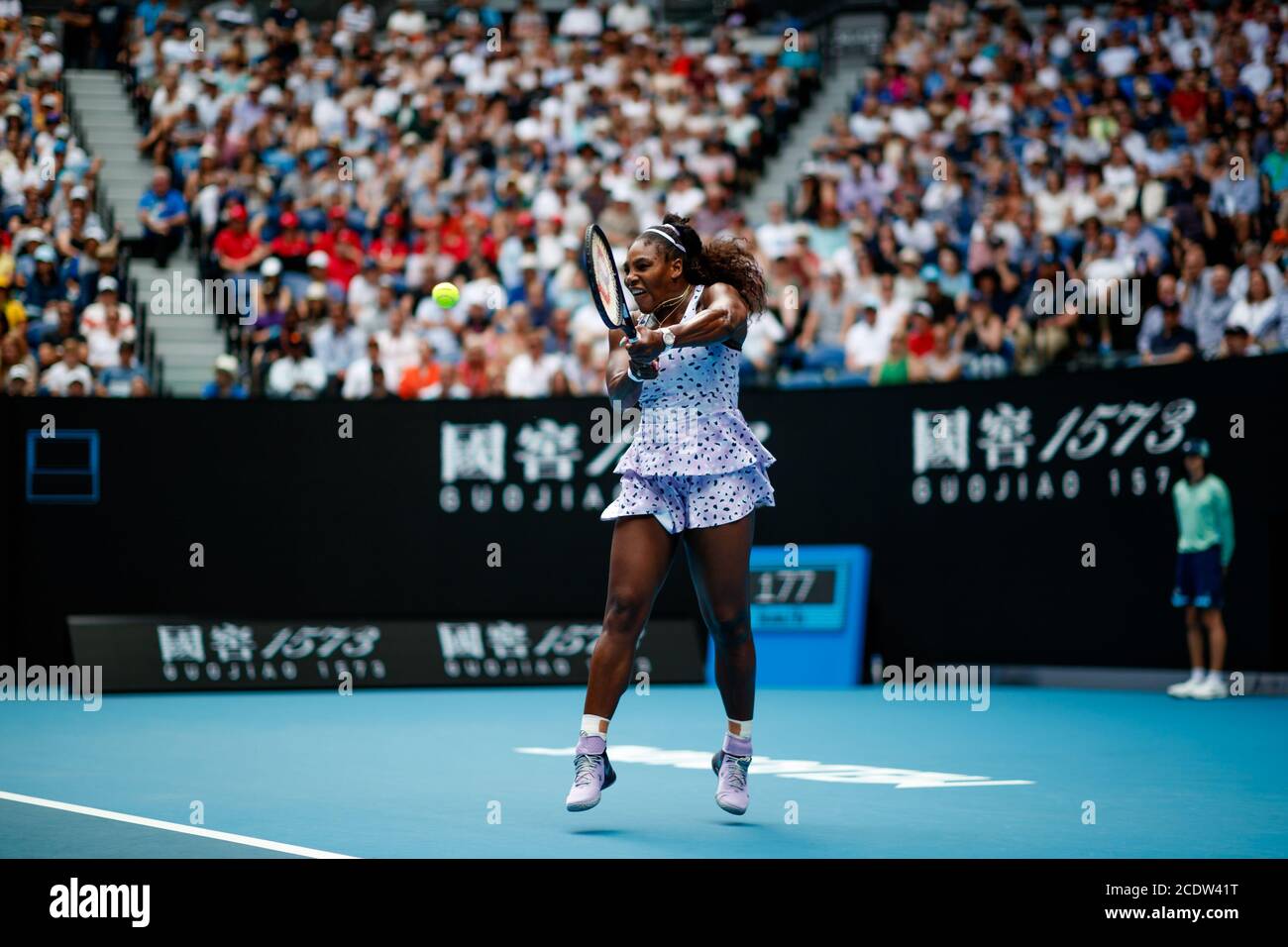 Serena Williams durante l'Australian Open 2020 Foto Stock