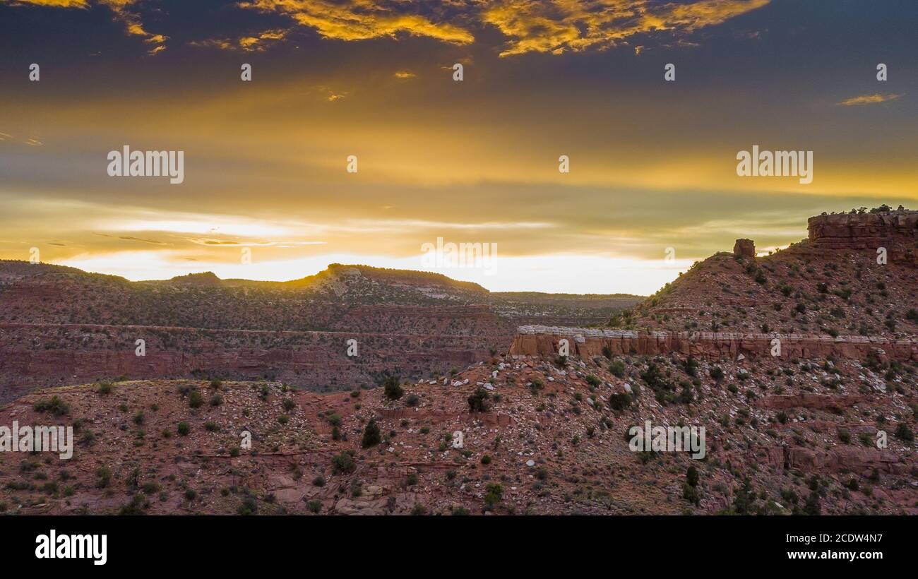 Vista panoramica sulle montagne dello Utah Foto Stock
