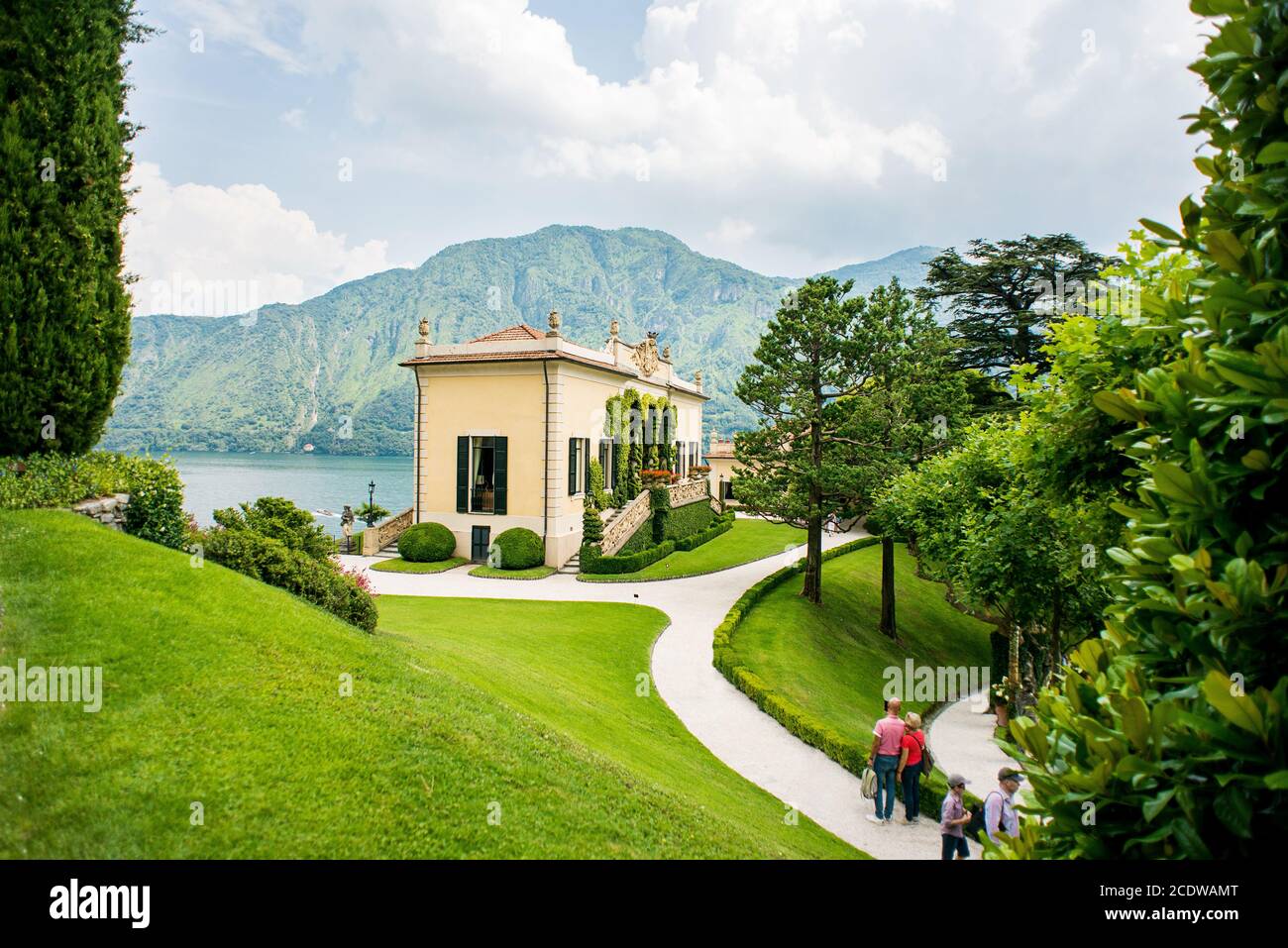 Villa Balbianello. Lago di Como. Italia - 19 luglio 2019: Esterni di Villa del Balbianello sul lago di Como. Italia. Foto Stock