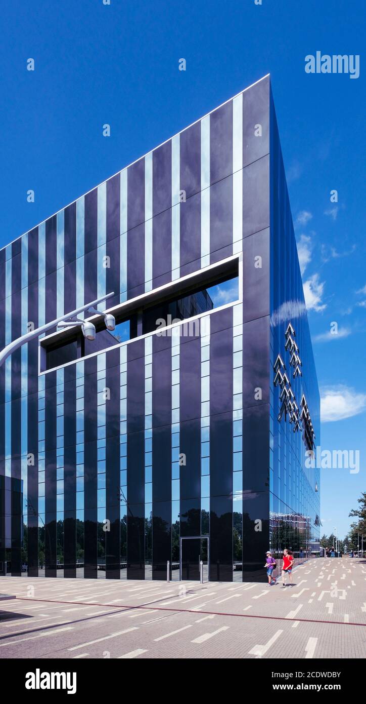 L'edificio Cube a Corby. Foto Stock