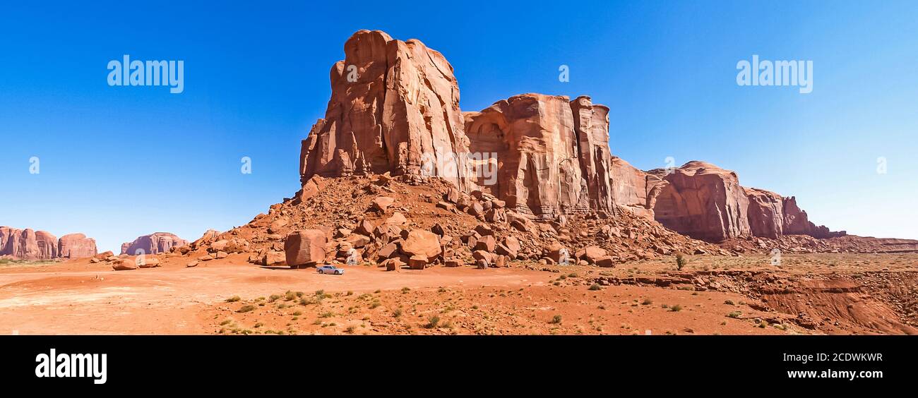 Il paesaggio di rocce antiche. Il Monument Valley, Arizona. Foto Stock