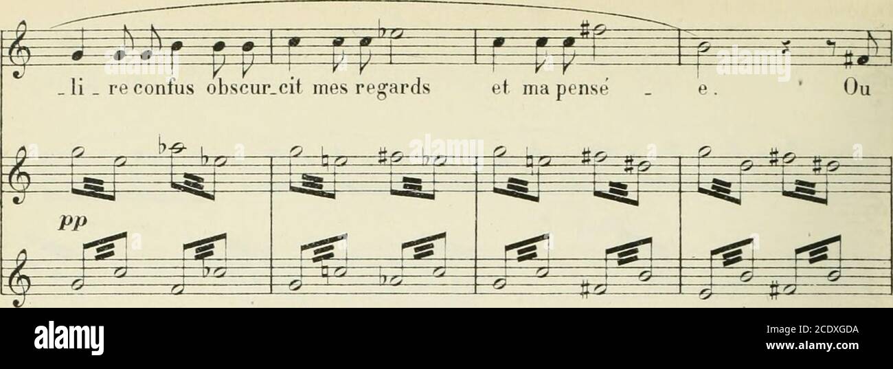. Kermaria; idylle d'armorique en trois épisodes, précédée d'un prologue. Poème de P.B. Gheusi. Partition chant et piano réduite par l'auteur . p. D. 2265 23 146. ^r-^ j ; ji j i^ b. j suis -je?Ouai-je fait? su.eur rlrt   ce Foto Stock