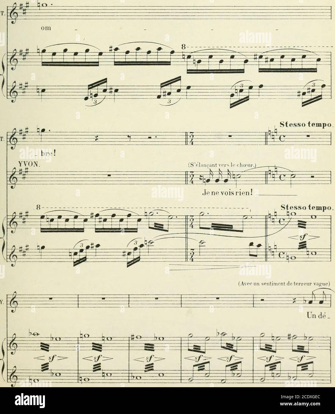 . Kermaria; idylle d'armorique en trois épisodes, précédée d'un prologue. Poème de P.B. Gheusi. Partition chant et piano réduite par l'auteur . P ^ ^ -f^Tz. P. D. 2265 23 146 Foto Stock
