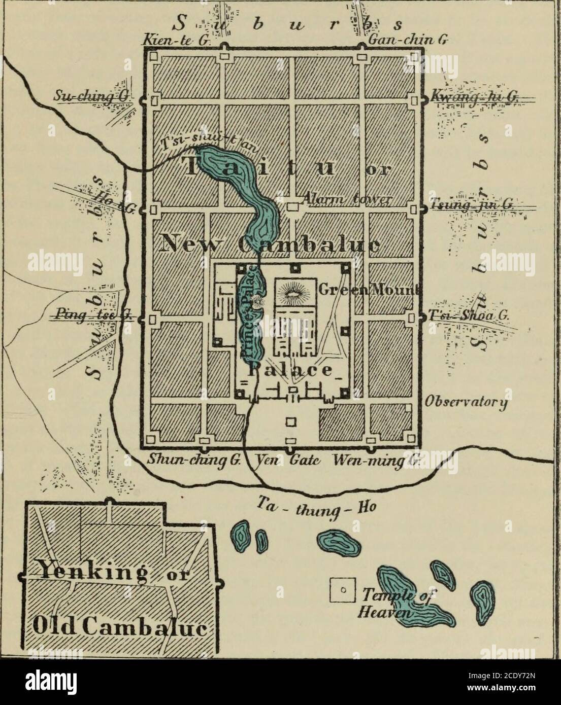 Il libro di Ser Marco Polo : i veneziani sui regni e le meraviglie  dell'Oriente . A. D. 1290.. Cap. XL LA CITTÀ di CAMBALUC 377 l'attuale  città tartara di Pechino (