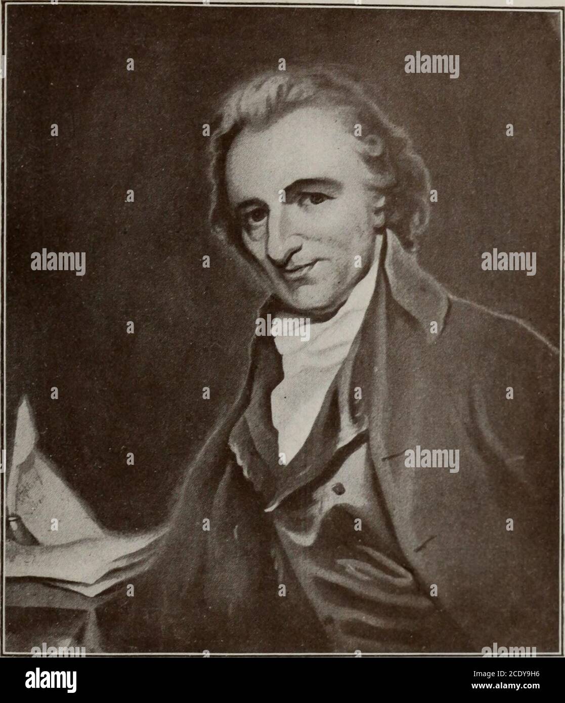 . La democrazia Jeffersoniana Thomas Jefferson . d, ha scritto toWashington, l'indiscrezione di una stampante mi ha hascommitted con il mio amico, il sig. Adams, per il quale, come uno dei più onesti e disinterestedmen vivi, ho una stima cordiale, aumentato le abitudini durature di concurrence nell'opinione nei giorni del suo repubblicanesimo ; e anche dal suo apostasito monarchia ereditaria e nobiltà, anche se westdifferire, noi differiamo come gli amici dovrebbero fare. Quello che disse a Washington disse e si adirò anche agli altri. Così già il 4 febbraio 1791, ha riscritto al colonnello Mason che non può essere de-nied che abbiamo fra noi un secondo Foto Stock