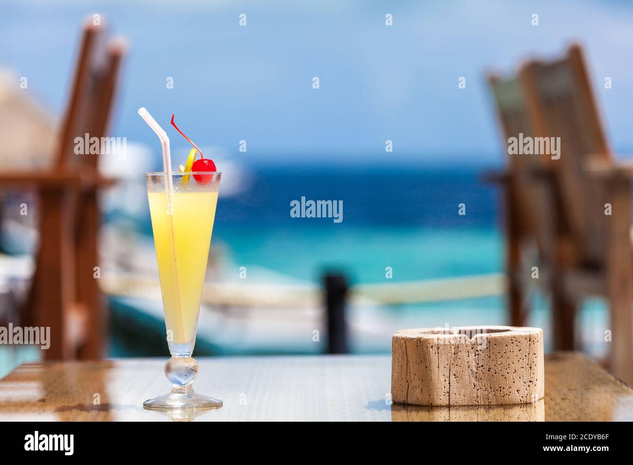 Maldive, viaggi, vacanze, cocktail Foto Stock