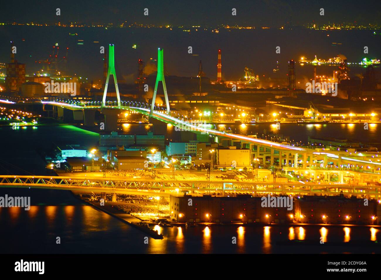 Paesaggio urbano visto dalla Landmark Tower Foto Stock