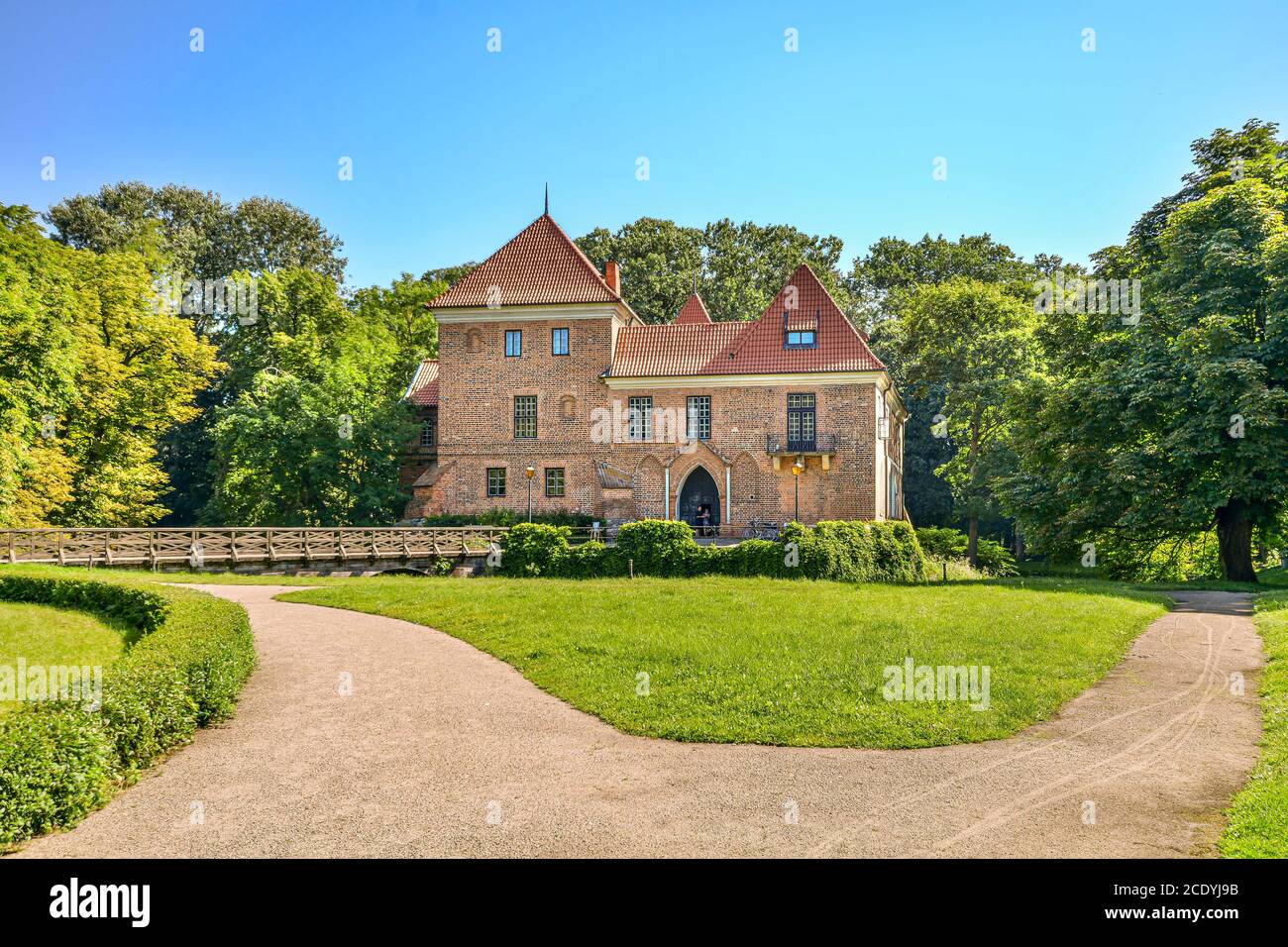 Castello di Oporow, nel centro della Polonia. Foto Stock