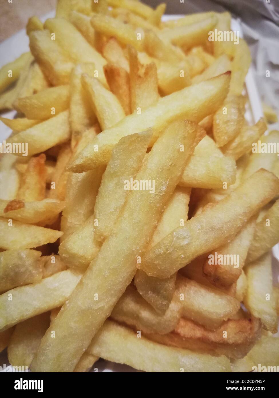 una porzione di fiocco belga in primo piano Foto Stock