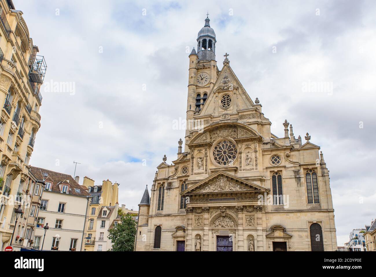 Saint-Étienne-du-Mont, una chiesa a Parigi, Francia Foto Stock
