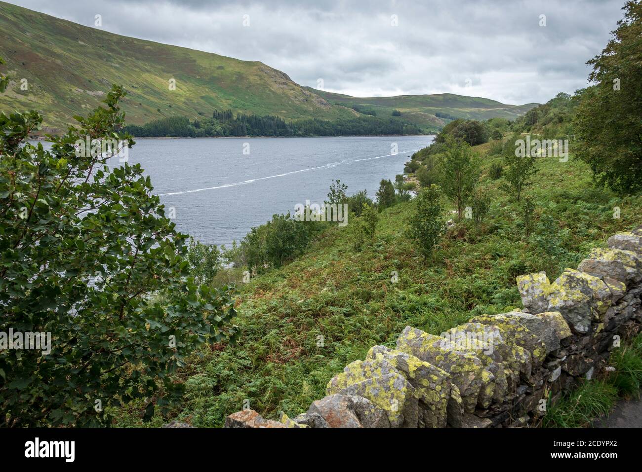 Haweswater Reservoir nel distretto dei laghi. Foto Stock