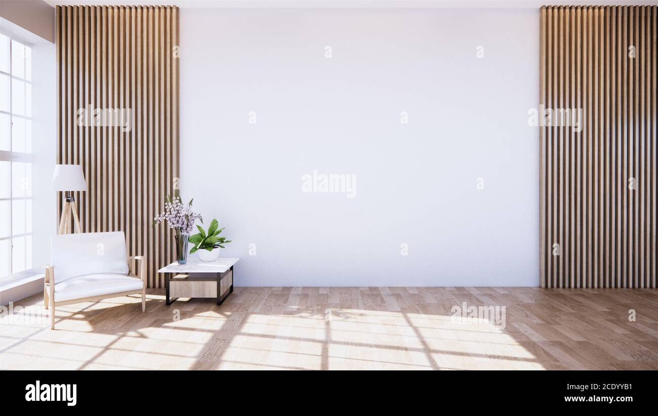 Un piccolo divano nel , con luce che splende dalla window.3D rendering Foto Stock