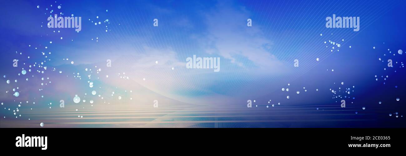 modello di concetto di mesh astratto, rete globale Foto Stock